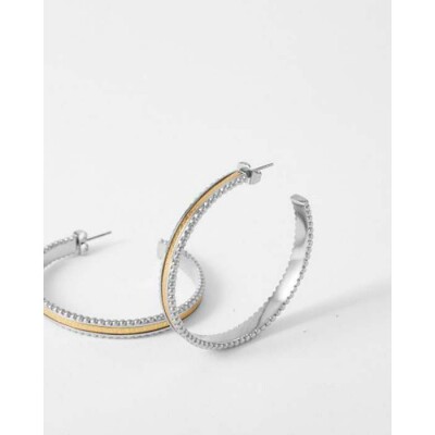 Boucles d'oreilles FlowersforZoé WEDNESDAY en acier et cuir