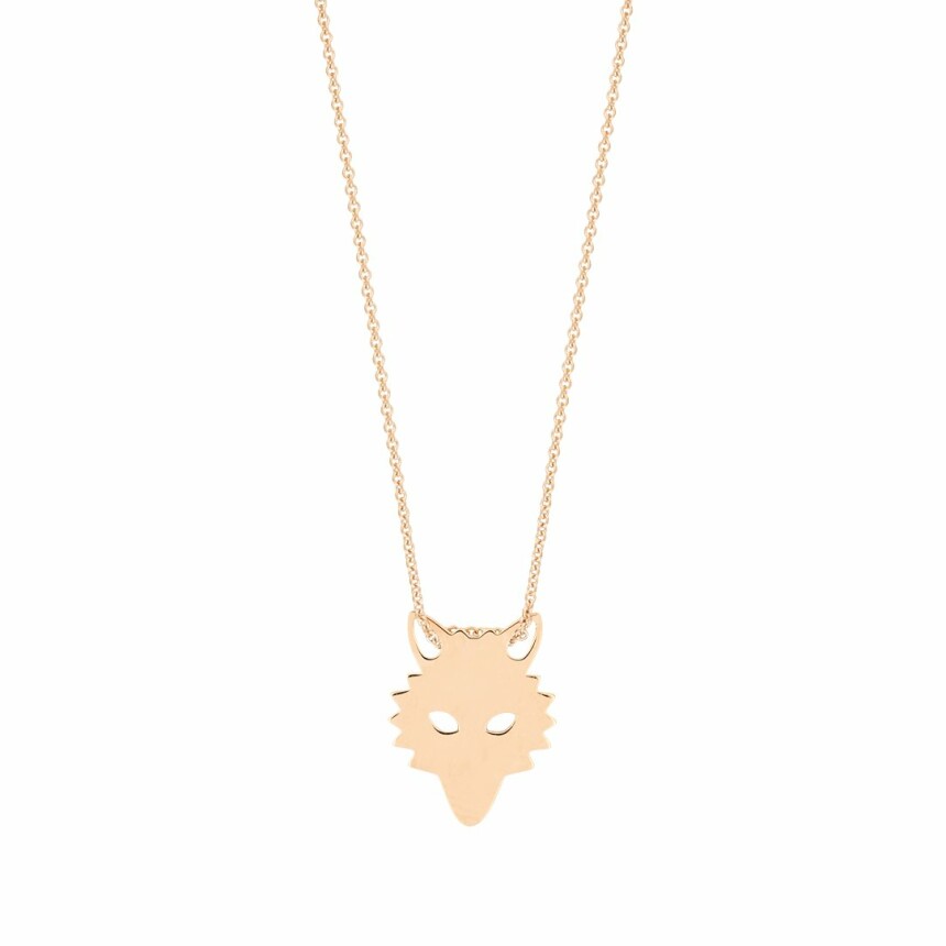 GINETTE NY MINI WOLF necklace, rose gold