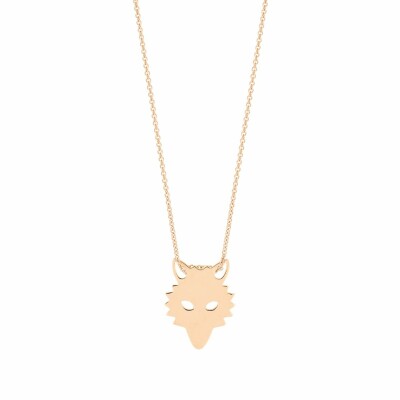 GINETTE NY MINI WOLF necklace, rose gold