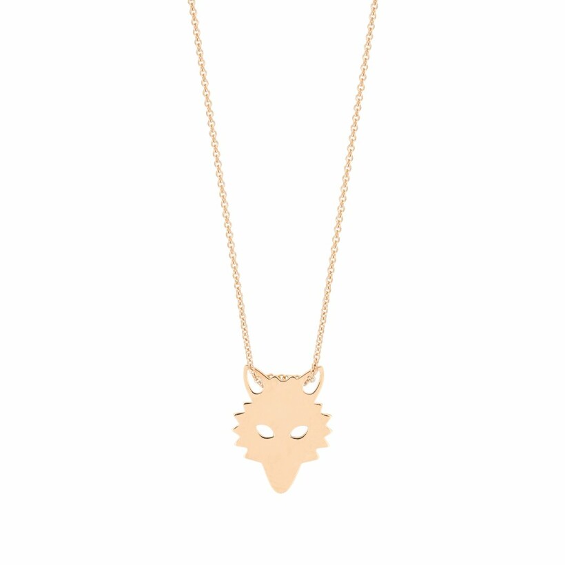 GINETTE NY MINI WOLF necklace, rose gold