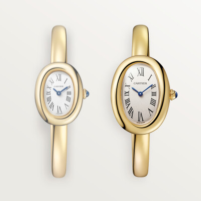 Montre Baignoire de Cartier Petit modèle, taille 17, mouvement quartz, or jaune