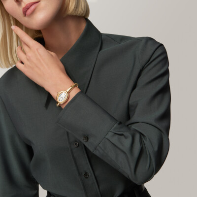 Montre Baignoire de Cartier Petit modèle, taille 17, mouvement quartz, or jaune