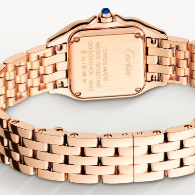 Montre Panthère de Cartier Petit modèle, mouvement quartz, or rose