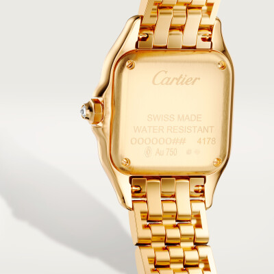 Montre Panthère De Cartier PM Petit modèle, quartz, or jaune, diamants