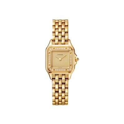 Montre Panthère De Cartier PM Petit modèle, quartz, or jaune, diamants