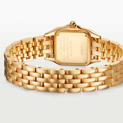 Montre Panthère De Cartier PM Petit modèle, quartz, or jaune, diamants
