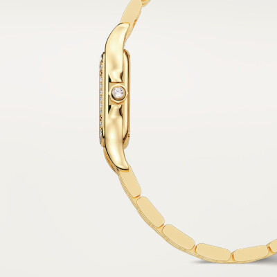 Montre Panthère De Cartier PM Petit modèle, mouvement quartz, or jaune, diamants