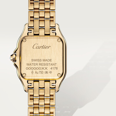Montre Panthère De Cartier PM Petit modèle, mouvement quartz, or jaune, diamants