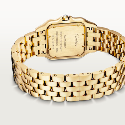 Montre Panthère de Cartier Moyen modèle, mouvement quartz, or jaune, diamants