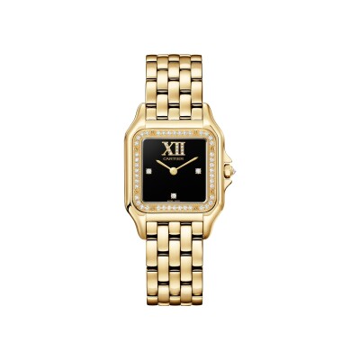 Montre Panthère de Cartier Moyen modèle, mouvement quartz, or jaune, diamants