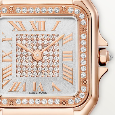 Montre Panthère de Cartier Moyen modèle, quartz, or rose, diamants