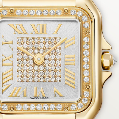 Montre Panthère de Cartier Moyen modèle, quartz, or jaune, diamants