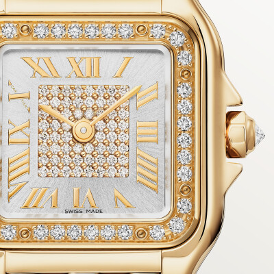 Montre Panthère de Cartier Petit modèle, quartz, or jaune, diamants
