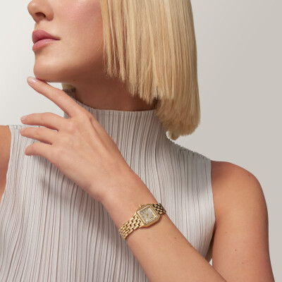 Montre Panthère de Cartier Petit modèle, quartz, or jaune, diamants