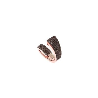 Bague Pesavento Polvere di Sogni en argent doré rose - Marron