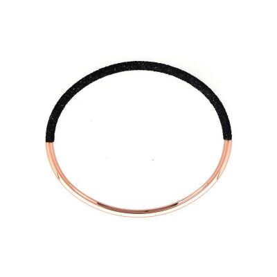 Bracelet Pesavento Polvere di Sogni en argent doré rose - Noir