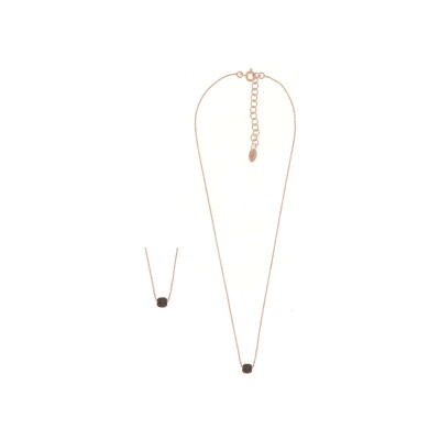 Collier Pesavento Polvere di Sogni en argent doré rose - Marron