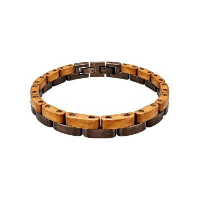 Bracelet William Spencer Signature Bois en acier et bois