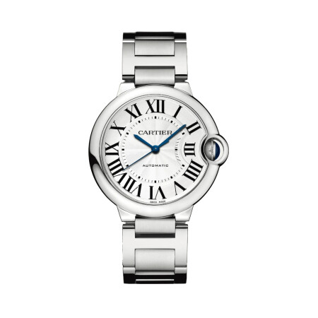 Ballon Bleu de Cartier watch, 36mm, automatic movement, steel