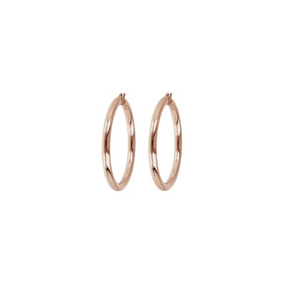 Boucles d'oreilles Bronzallure Purezza en métal doré rose à l'or fin 18 carats