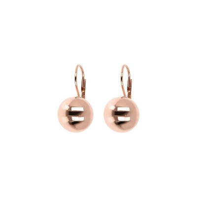 Boucles d'oreilles Bronzallure Purezza en métal doré rose à l'or fin 18 carats