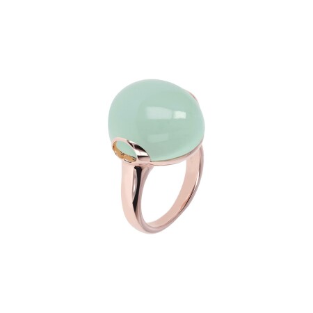 Bague Bronzallure Alba en métal doré rose à l'or fin 18 carats, taille 54