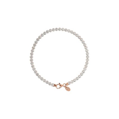 Bracelet Bronzallure en métal doré rose à l'or fin 18 carats