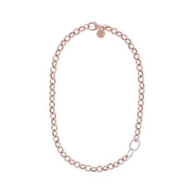 Collier Bronzallure Altissima en métal doré rose à l'or fin 18 carats