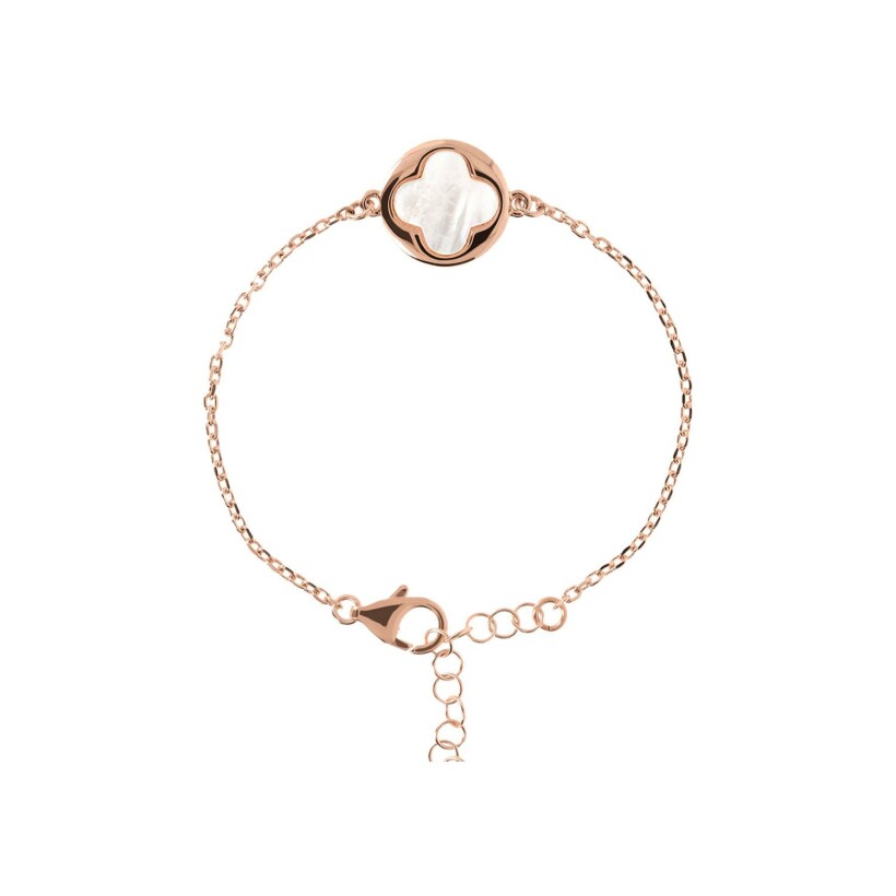 Bracelet Bronzallure Alba en métal doré rose à l'or fin 18 carats