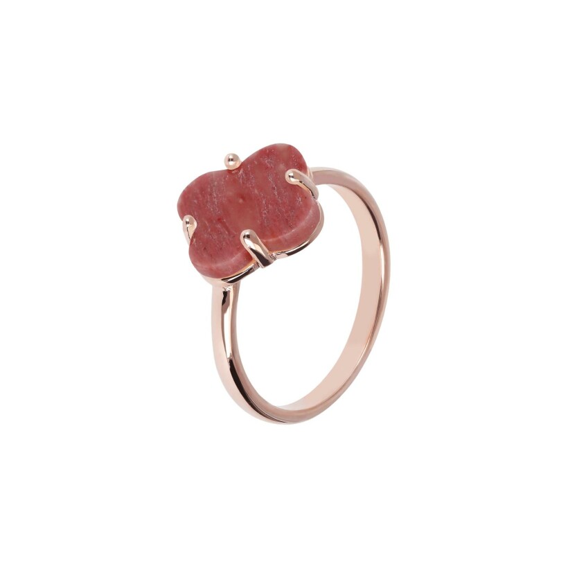 Bague Bronzallure Alba en métal doré rose à l'or fin 18 carats, taille 56