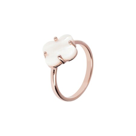 Bague Bronzallure Alba en métal doré rose à l'or fin 18 carats, taille 52