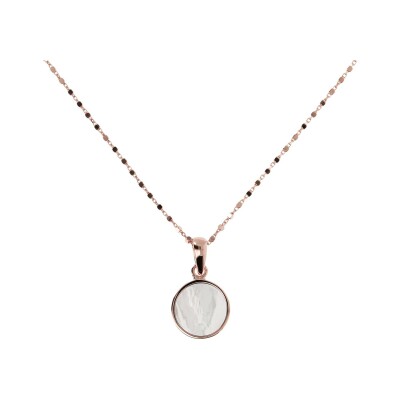 Collier Bronzallure Alba en métal doré rose à l'or fin 18 carats