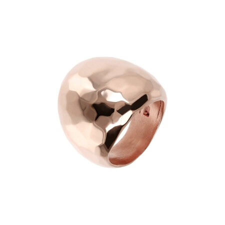 Bague Bronzallure Purezza en métal doré rose à l'or fin 18 carats, taille 56