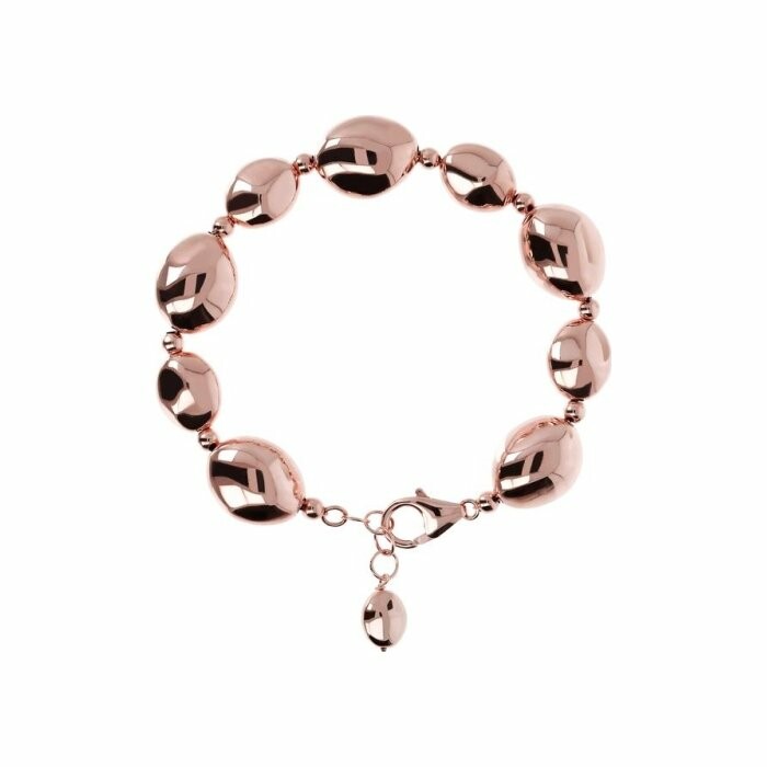 Bracelet Bronzallure Purezza Pépite en métal doré rose à l'or fin 18 carats