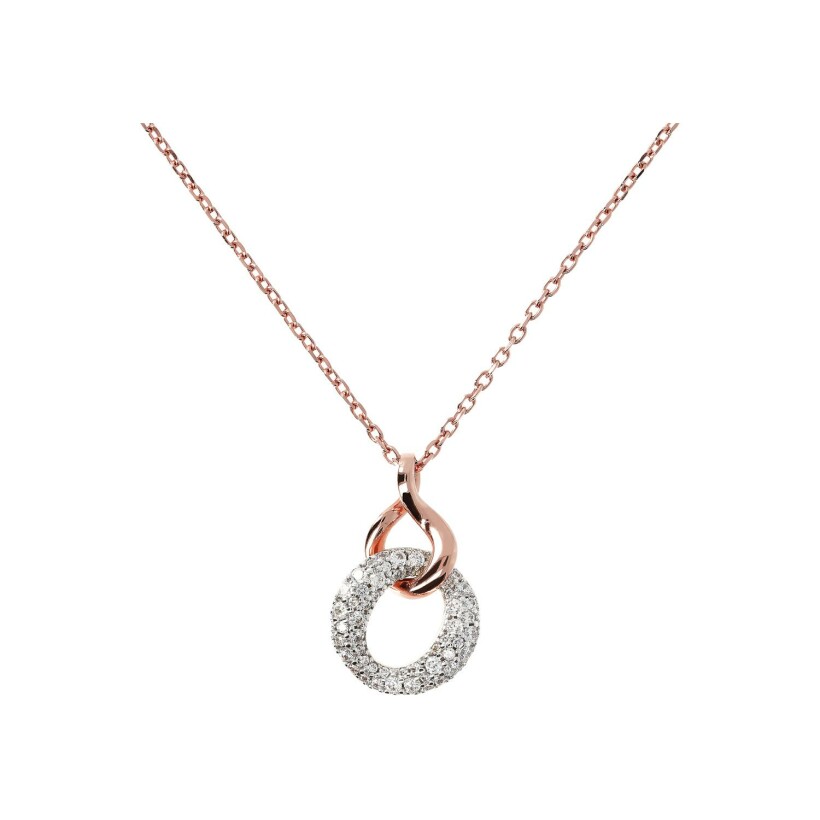 Collier Bronzallure Altissima en métal doré rose à l'or fin 18 carats