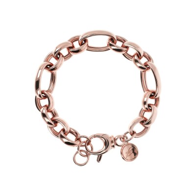 Bracelet Bronzallure Purezza en métal doré rose à l'or fin 18 carats