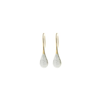 Boucles d'oreilles Bronzallure Golden en métal doré rose à l'or fin 18 carats