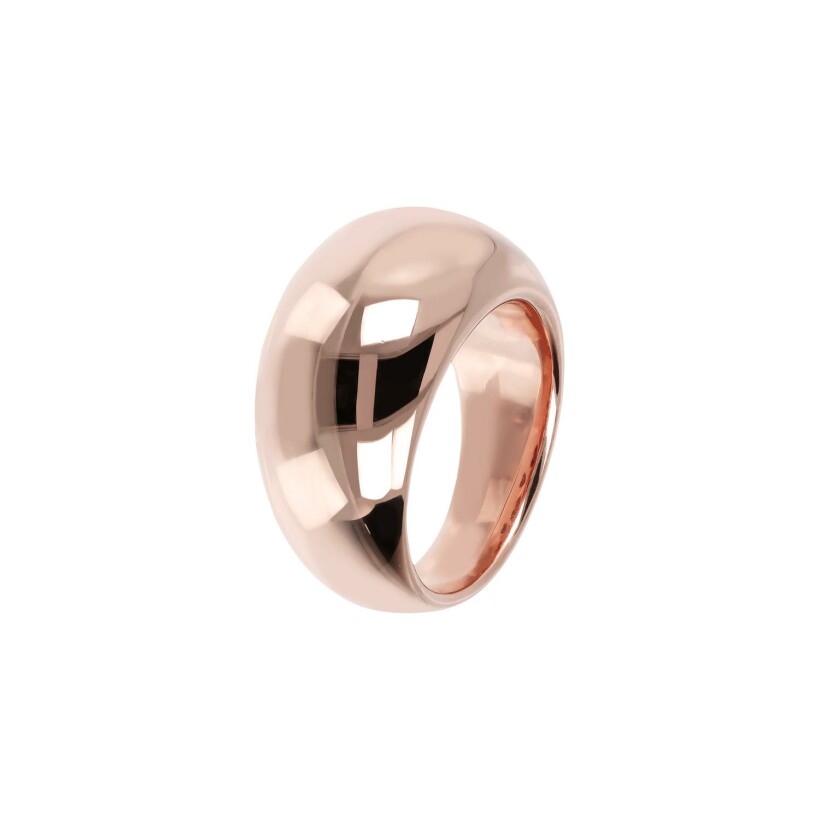 Bague Bronzallure Purezza en métal doré rose à l'or fin 18 carats, taille 56