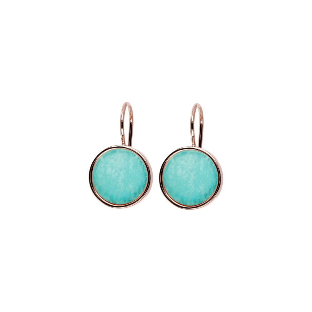 Boucles d'oreilles Bronzallure en bronze et amazonites