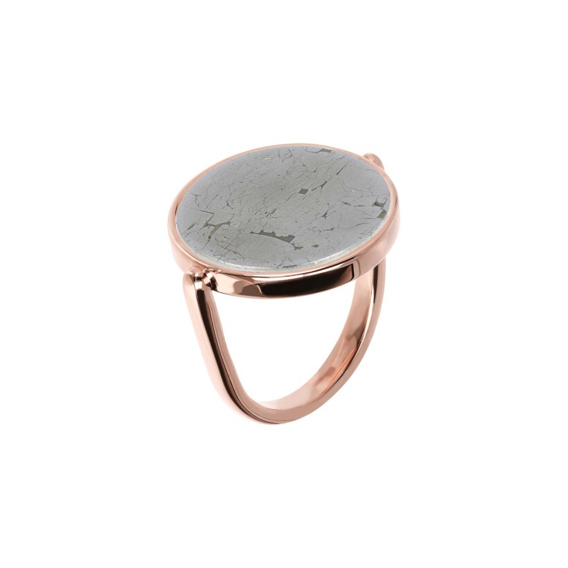 Bague Bronzallure Alba en bronze et pierre naturelle, taille 54