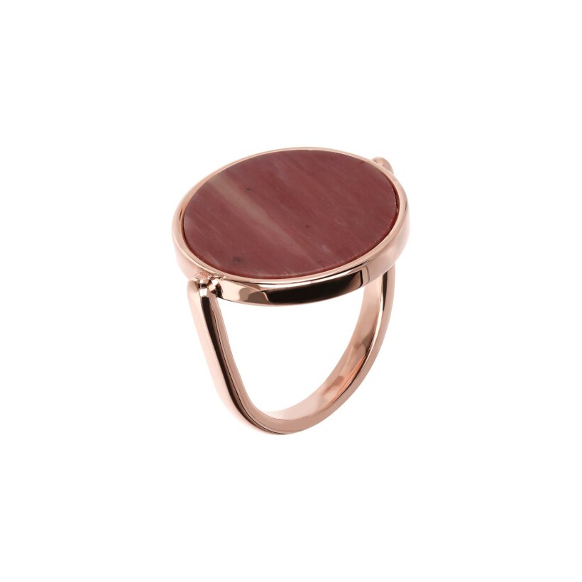 Bague Bronzallure Alba en bronze et pierre naturelle, taille 54