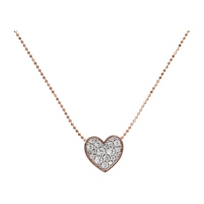 Collier Bronzallure Altissima en métal doré rose à l'or fin 18 carats