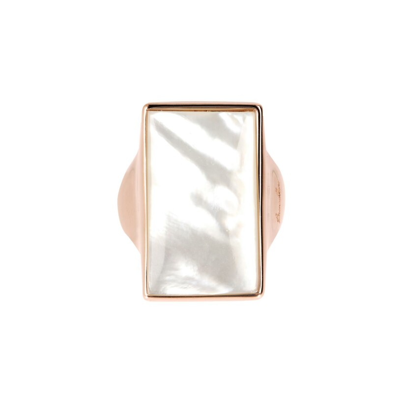 Bague Bronzallure Alba en plaqué or rose, taille M