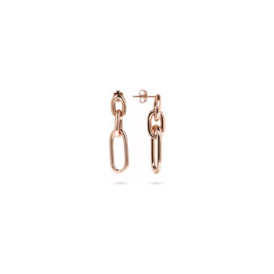 Boucles d'oreilles Bronzallure Purezza en métal doré rose à l'or fin 18 carats