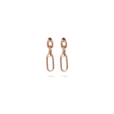 Boucles d'oreilles Bronzallure Purezza en métal doré rose à l'or fin 18 carats