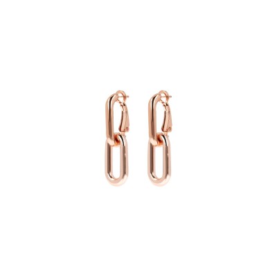 Boucles d'oreilles Bronzallure Purezza en métal doré rose à l'or fin 18 carats