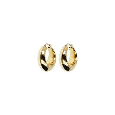 Boucles d'oreilles Bronzallure Golden en métal doré rose à l'or fin 18 carats