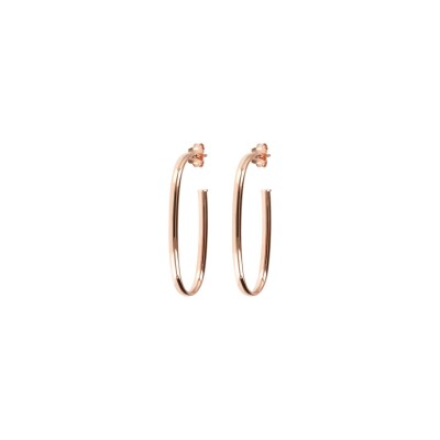 Boucles d'oreilles Bronzallure Purezza en métal doré rose à l'or fin 18 carats