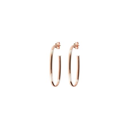 Boucles d'oreilles Bronzallure Purezza en métal doré rose à l'or fin 18 carats