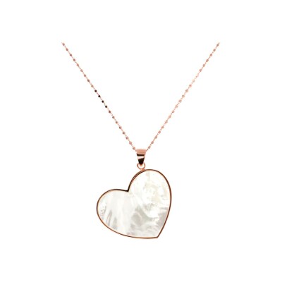 Collier Bronzallure Alba en métal doré rose à l'or fin 18 carats